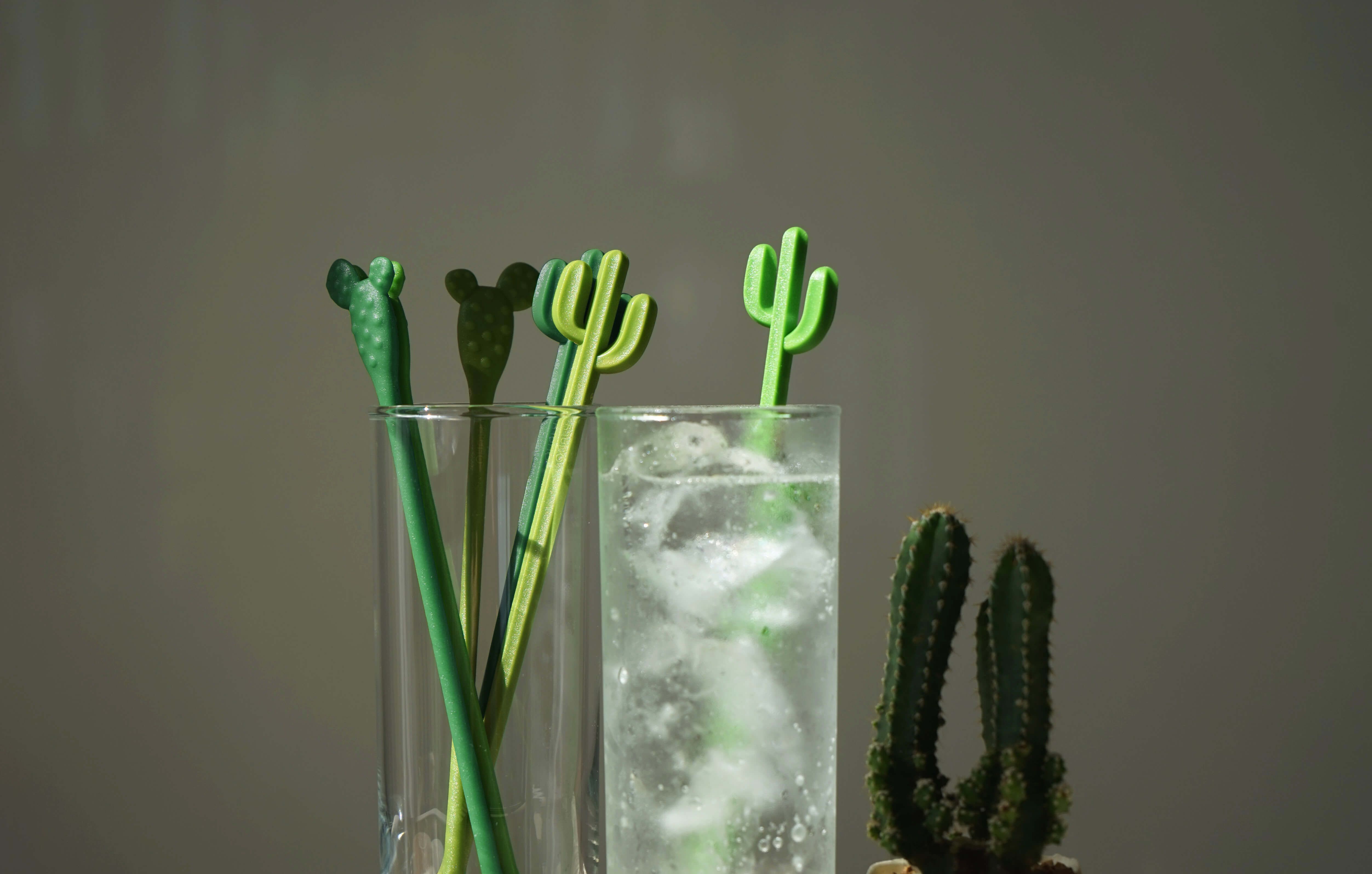 Cactus stirrer - Mélangeurs à cocktail x6 Qualy